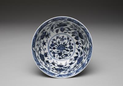 图片[3]-Bowl with lotus scrolls in underglaze blue, Ming dynasty (1368-1644)-China Archive